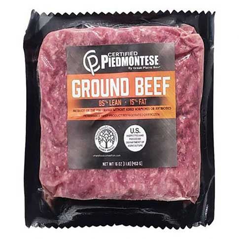 Grass Fed Organic Angus-Piedmontese Ground Beef (5 lbs)